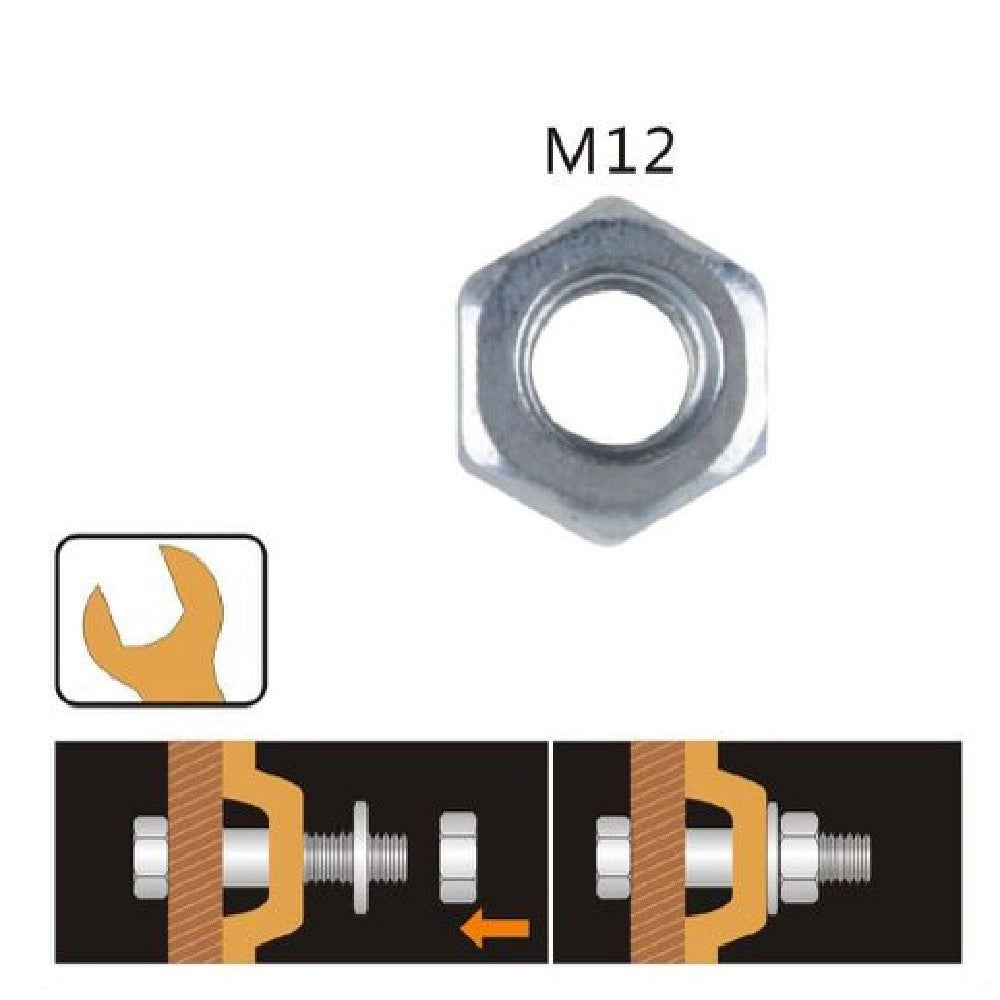 Trade Shop - Set Confezione 60gr. Dado Dadi Esagonali Bulloni Dimensione M12 Filettati 90855 -