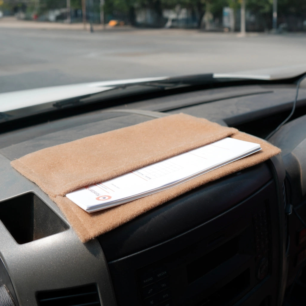 Rivestimento Fodera per Furgoni e 2 Tasche Portaoggetti - Beige