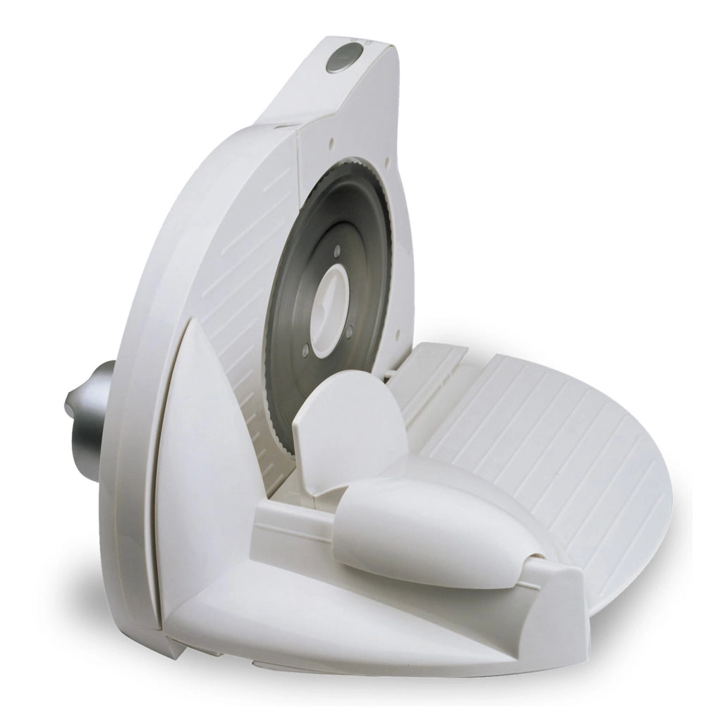 Affettatrice elettrica per salumi e formaggi, lama acciaio inox 170mm, 3 velocità regolabili, taglio da 0 a 15mm 150W - SOGO