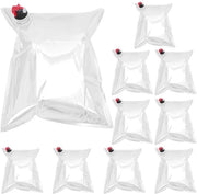 Contenitore per vino riutilizzabile 10 pezzi - 5 litri - Borse per liquidi - Sacchetti di stoccaggio per bevande - Borse metalliche - Utilizzo pratico - Contenitori per bevande