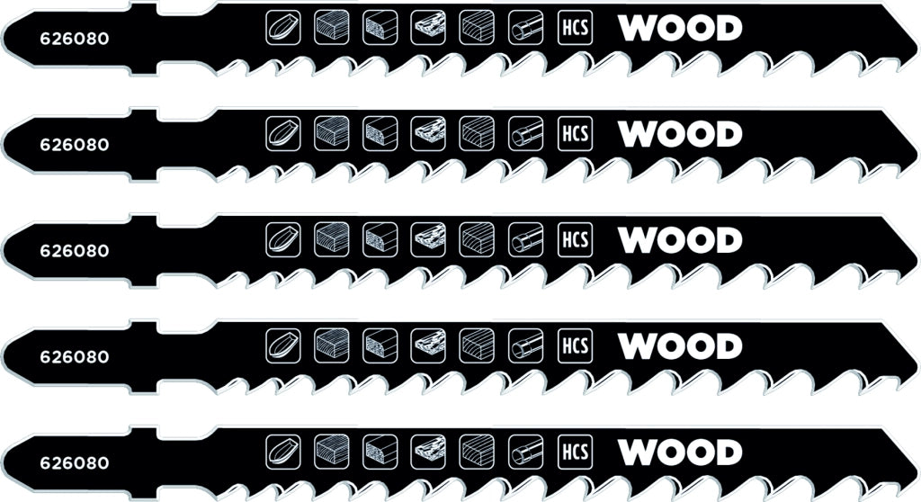Einhell LAMA PER SEGHETTO ALTERNATIVO  5 PZ. Legno e laminati taglio medio 5.00 confezioni