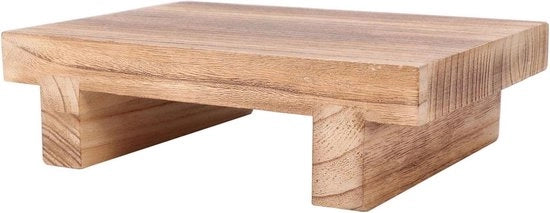 Scaffale per letto in legno - sedia di supporto multifunzionale stabile - legno massello per letti alti - per bambini e adulti - per cucina e soggiorno - 25 x 18 x 7 cm (legno)
