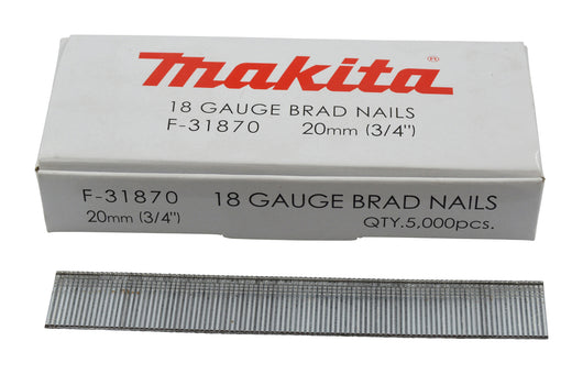 CHIODI MAKITA 18GA D.1,2 X 20mm, 5000 PEZZI  - F-31870