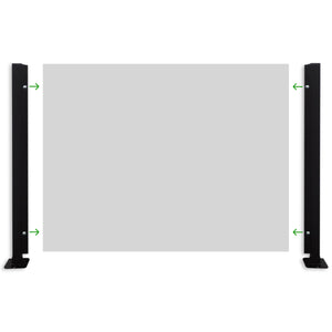 Ringhiera DEKOPLAST rettangolare mod. MARIPOSA