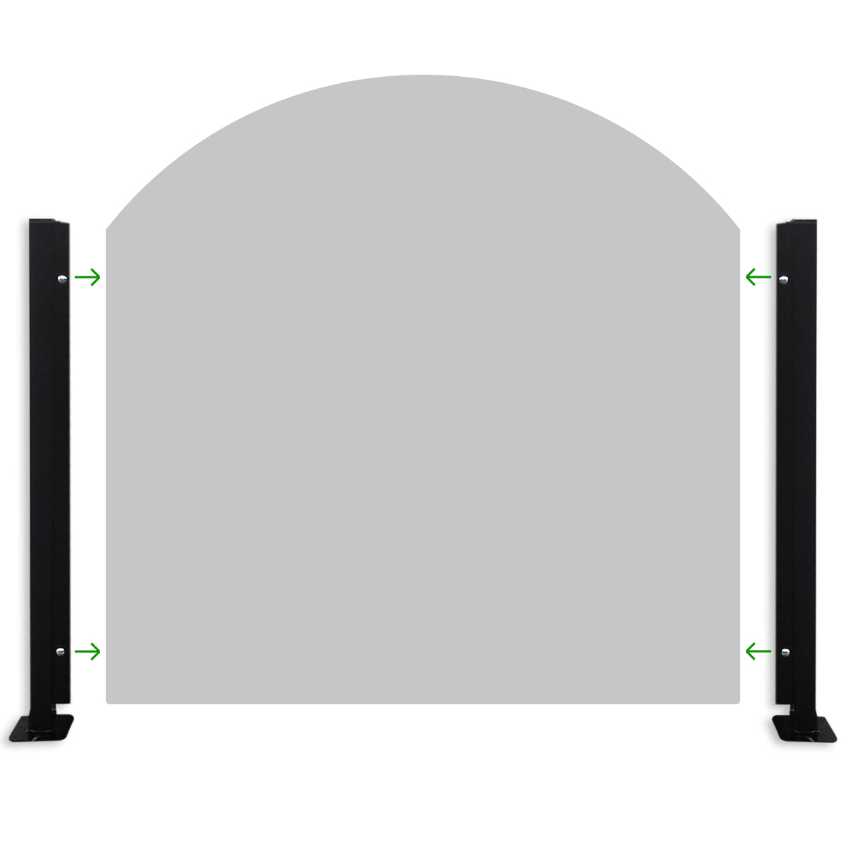 Supporto Ringhiera Dekoplast apertura e chiusura