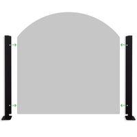 Supporto Ringhiera Dekoplast apertura e chiusura