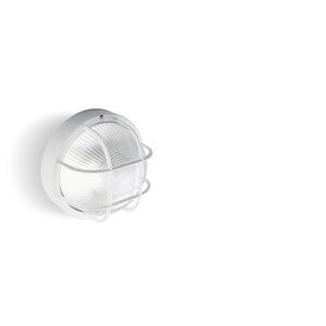 PLAFONIERA TONDA GRIGLIA BIANCO- 1,0 pz