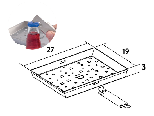 Cestino di cottura in acciaio inox con manico removibile Lisa