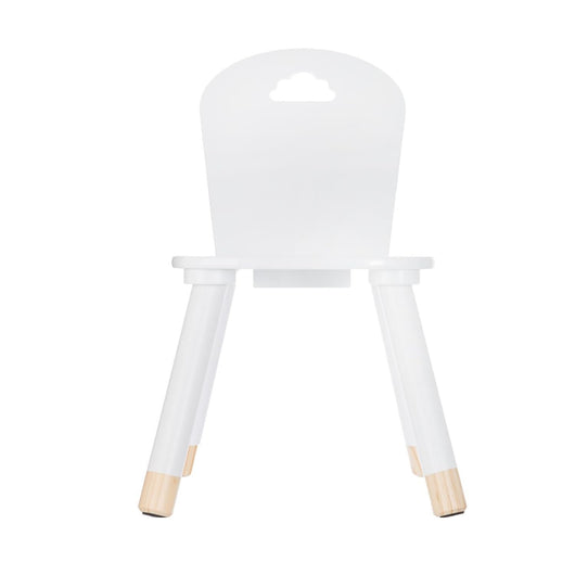 OWIJI Sedia Bambini Legno Schienale Bianca Anti Scivolo Dimensioni 32 x 31,5 x 50 cm Leggera Versatile Cameretta Cucina Stanza Giochi