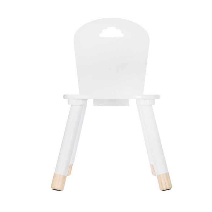 OWIJI Sedia Bambini Legno Schienale Bianca Anti Scivolo Dimensioni 32 x 31,5 x 50 cm Leggera Versatile Cameretta Cucina Stanza Giochi