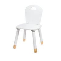 OWIJI Sedia Bambini Legno Schienale Bianca Anti Scivolo Dimensioni 32 x 31,5 x 50 cm Leggera Versatile Cameretta Cucina Stanza Giochi