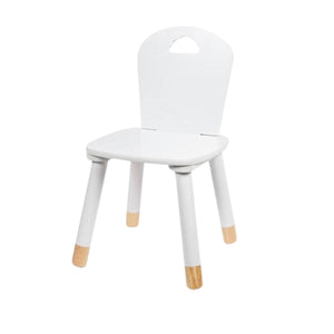 OWIJI Sedia Bambini Legno Schienale Bianca Anti Scivolo Dimensioni 32 x 31,5 x 50 cm Leggera Versatile Cameretta Cucina Stanza Giochi