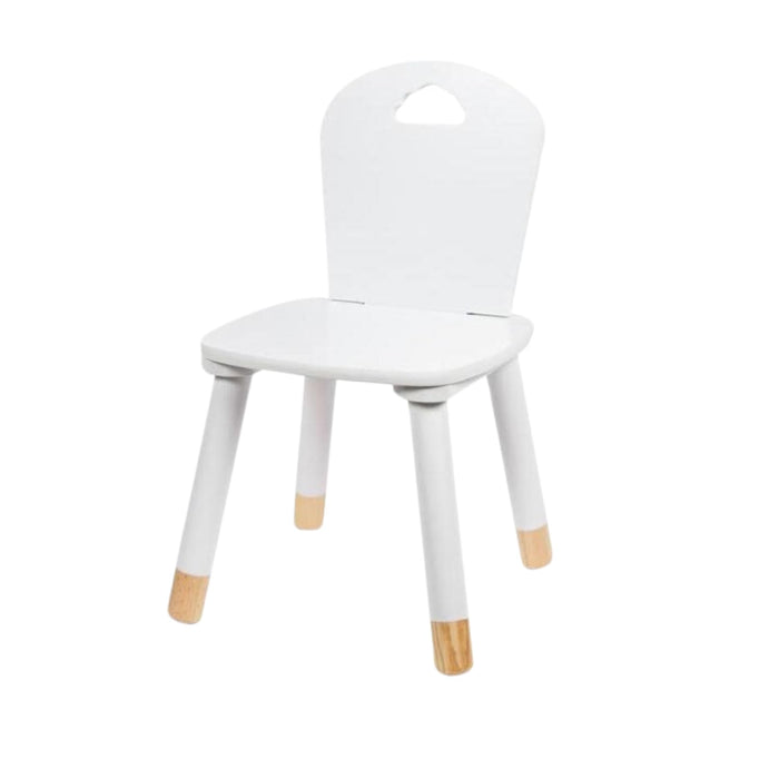 OWIJI Sedia Bambini Legno Schienale Bianca Anti Scivolo Dimensioni 32 x 31,5 x 50 cm Leggera Versatile Cameretta Cucina Stanza Giochi