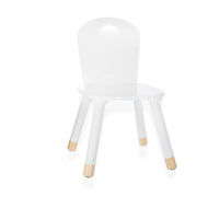 OWIJI Sedia Bambini Legno Schienale Bianca Anti Scivolo Dimensioni 32 x 31,5 x 50 cm Leggera Versatile Cameretta Cucina Stanza Giochi