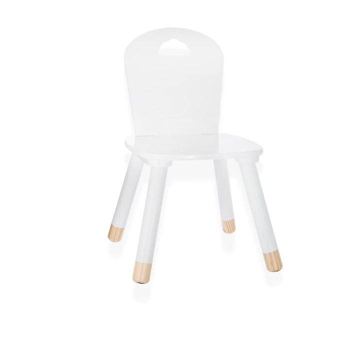 OWIJI Sedia Bambini Legno Schienale Bianca Anti Scivolo Dimensioni 32 x 31,5 x 50 cm Leggera Versatile Cameretta Cucina Stanza Giochi