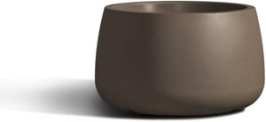 Vaso tondo in resina TITANO diam. 95 cm. Colore: Bronzo