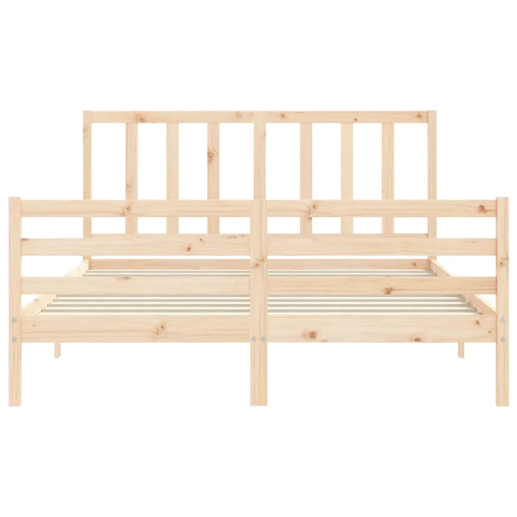 Giroletto senza Materasso-Struttura Letto 160x200 cm in Legno Massello di Pino 282188