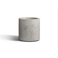 Vaso Cilindro Fenice in resina  da 40cm Elbi vari colori Colore: Industrial Grey