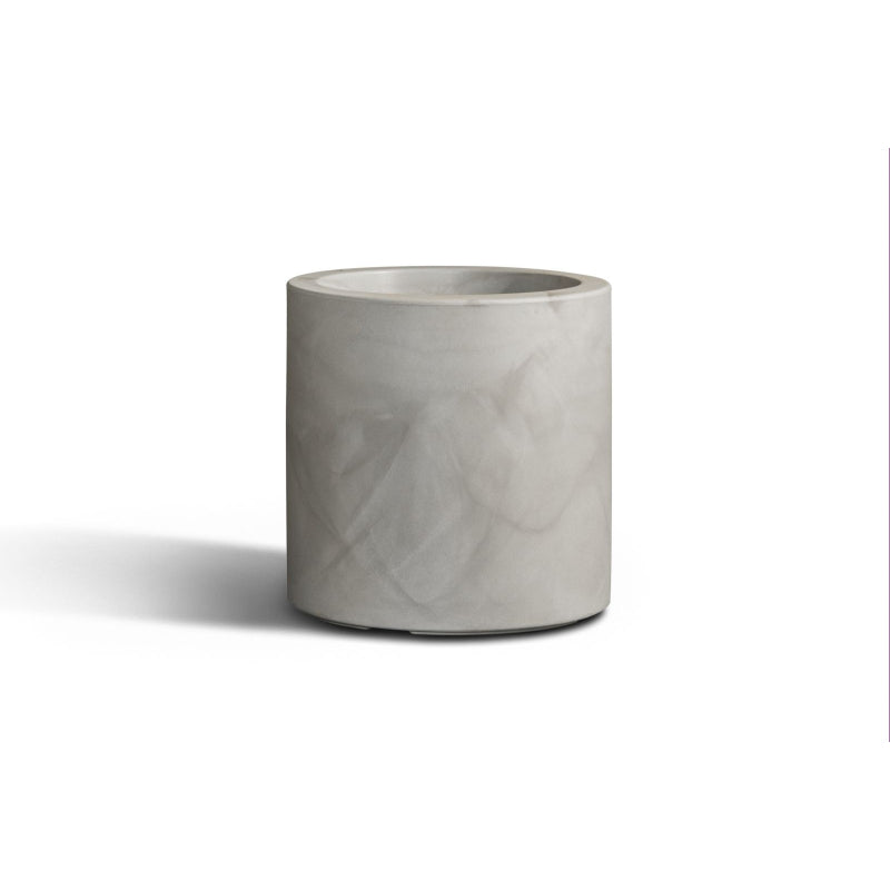 Vaso Cilindro Fenice in resina  da 40cm Elbi vari colori Colore: Industrial Grey