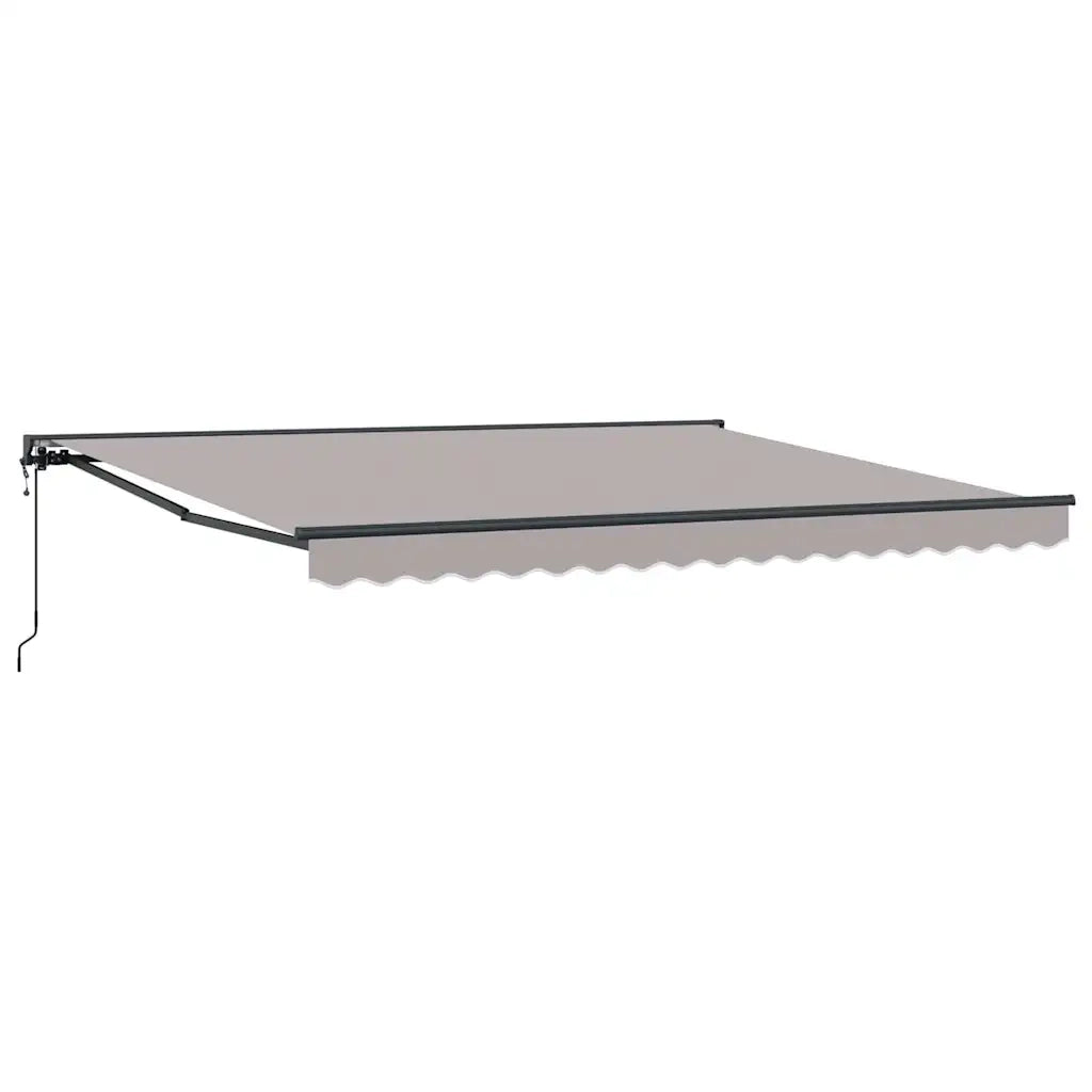 vidaXL Tenda Retrattile Grigio chiaro 400x300 cm Tessuto