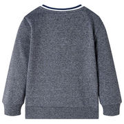Felpa per Bambini Blu Marino Mélange 116 13341