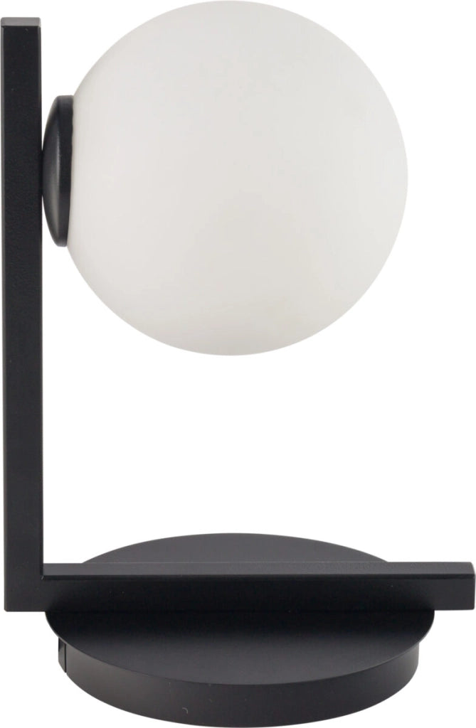 Lampada da tavolo moderna nera sfera vetro Andy G9 Sigma