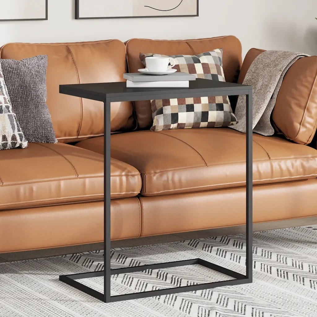 Tavolino da Salotto Nero 55x35x66 cm in Legno Multistrato cod mxl 63754