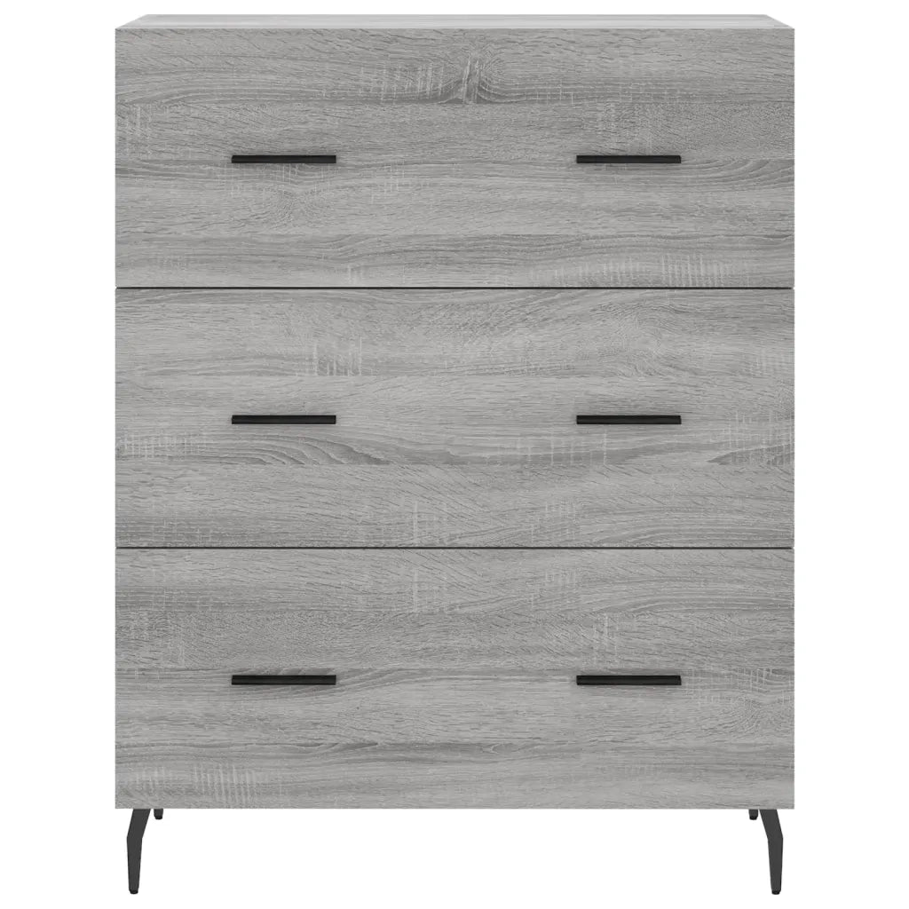 Credenza Grigio Sonoma 69,5x34x180 cm in Legno Multistrato 3198423
