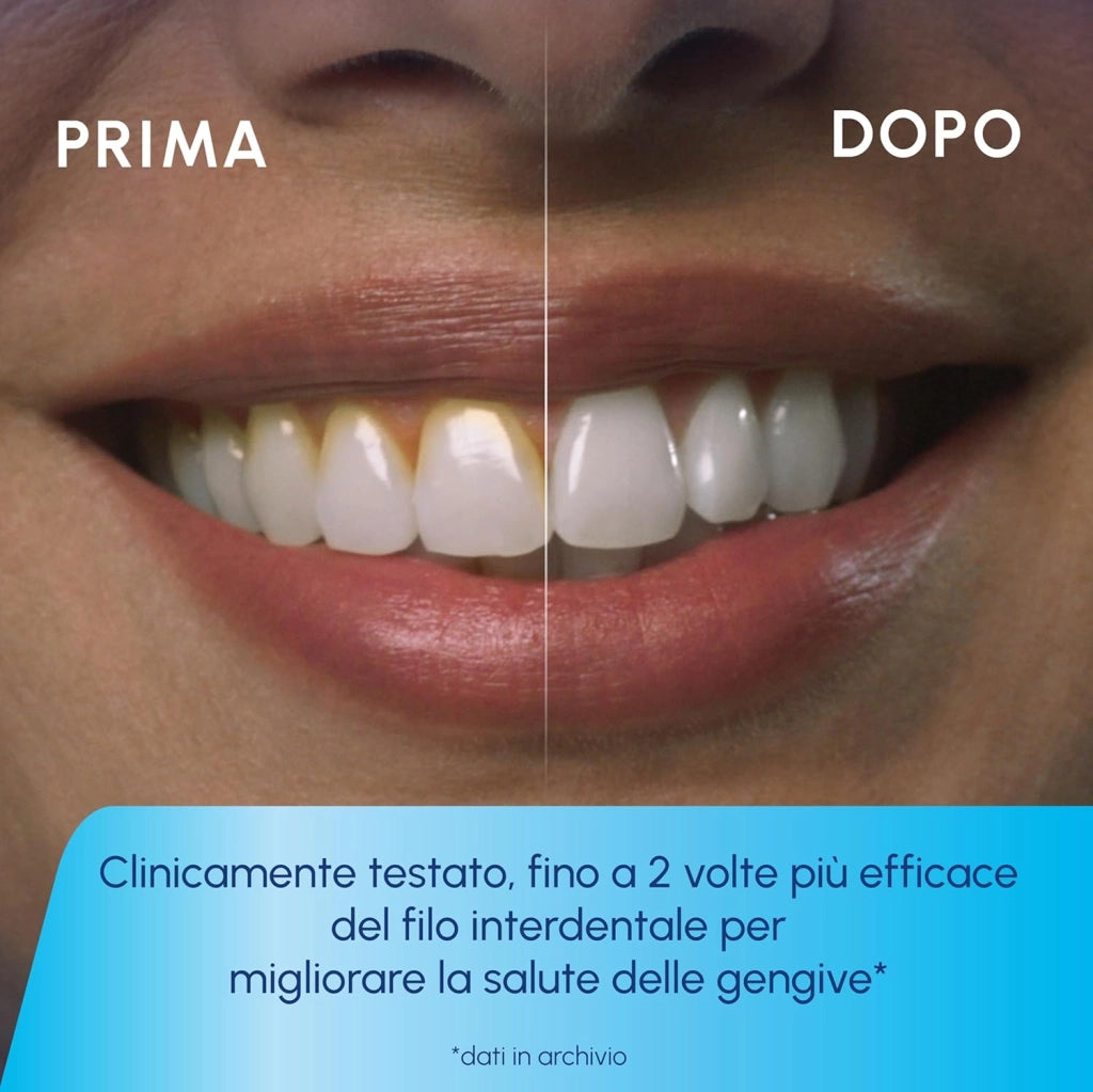 Idropulsore cordless Waterpik Pulse, approvato dalla Oral Health Foundation, idropulsore antiplacca per denti, 2 impostazioni di pressione, 45 secondi di pulizia interdentale, 2 punte incluse