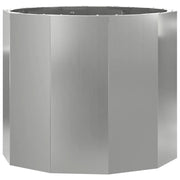 Fioriera | Cassetta per fiori | Vaso Argento 60 x 60 x 50 cm Acciaio zincato