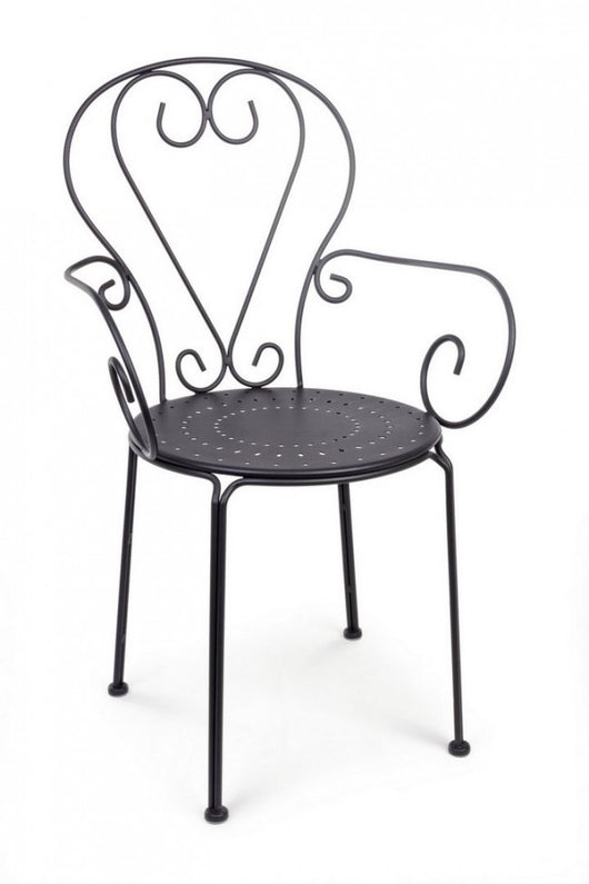 Sedia da Giardino 49x49x89h cm con Braccioli Etienne Antracite