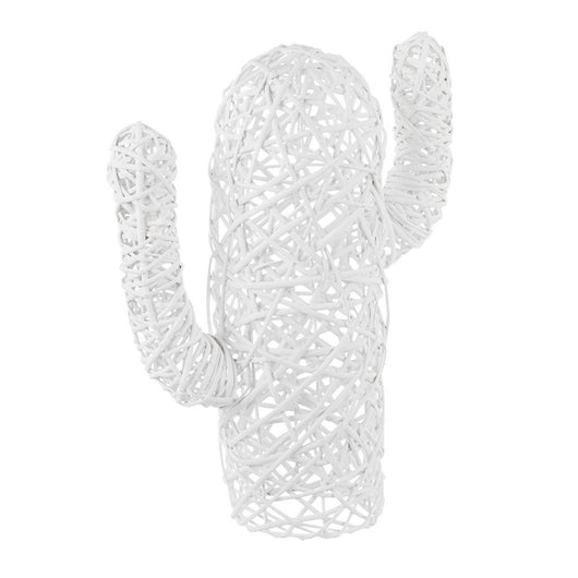 Set 4 Cactus Decorativi Fibre Naturali Bianchi Moderni H55 cm - MIRDOR