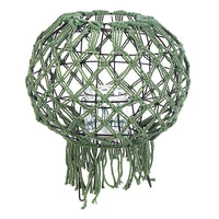 Lanterna in Corda Verde Boho da Interno H38 cm - EVARIS Colore: Verde