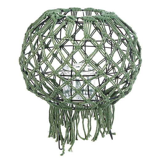 Lanterna in Corda Verde Boho da Interno H38 cm - EVARIS Colore: Verde