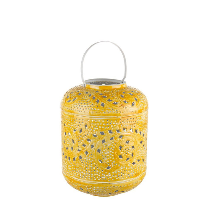 Lanterna in Ferro Giallo Boho da Interno - BELFIR