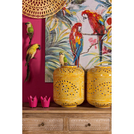 Lanterna in Ferro Giallo Boho da Interno - BELFIR