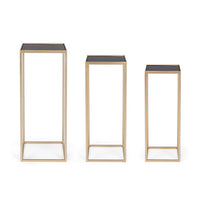 Tavolini Acciaio Oro Moderni da Interno - ZOEY