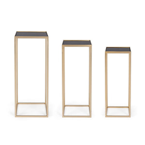 Tavolini Acciaio Oro Moderni da Interno - ZOEY