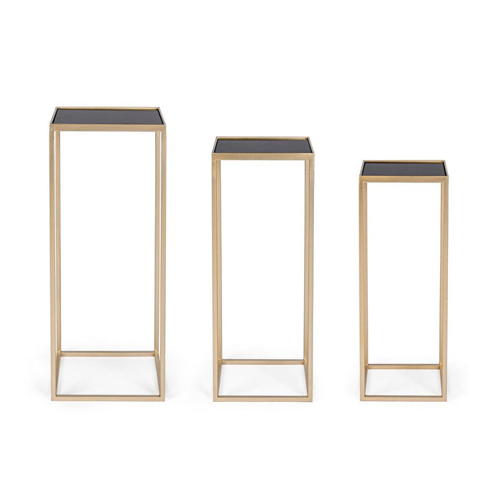 Tavolini Acciaio Oro Moderni da Interno - ZOEY