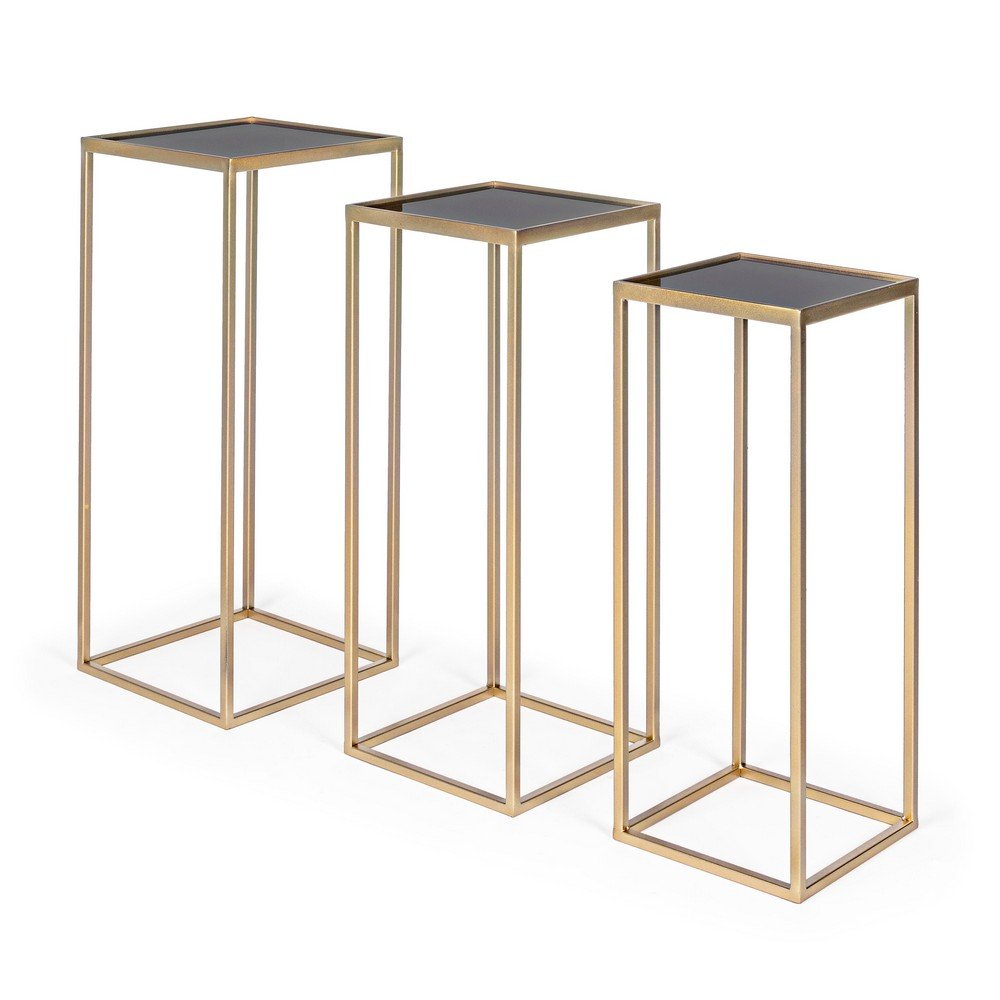 Tavolini Acciaio Oro Moderni da Interno - ZOEY