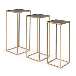 Tavolini Acciaio Oro Moderni da Interno - ZOEY