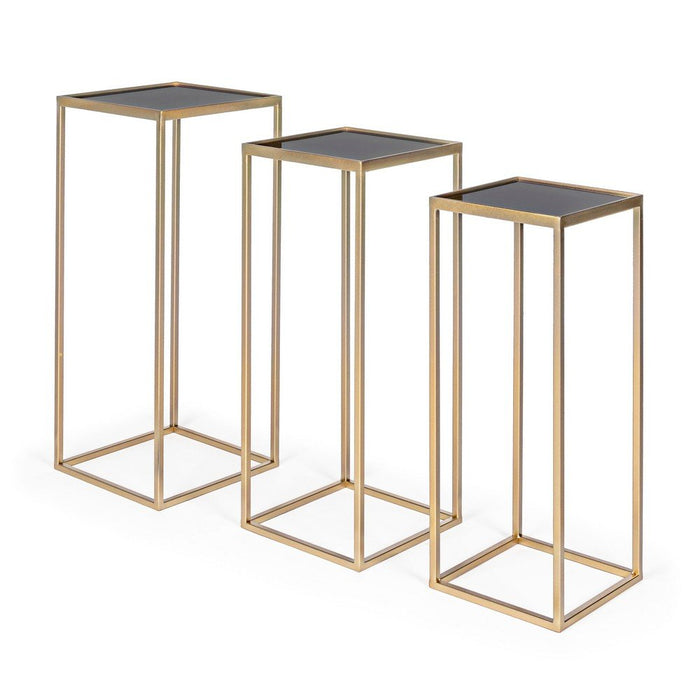 Tavolini Acciaio Oro Moderni da Interno - ZOEY