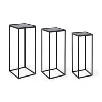 Tavolini Acciaio Nero Moderni da Interno - ZOEY