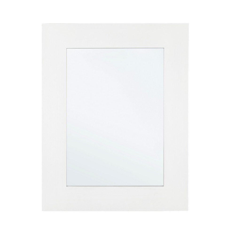 Specchio Rettangolare Legno Bianco Moderno da Parete 72x92 - YOUNG