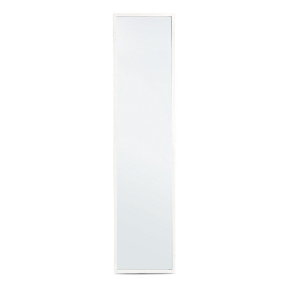 Specchio Stand Legno Bianco Moderno da Interno 40x170 - YOUNG