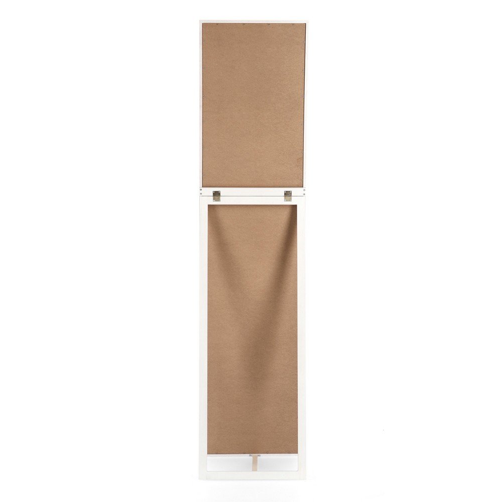 Specchio Stand Legno Bianco Moderno da Interno 40x170 - YOUNG