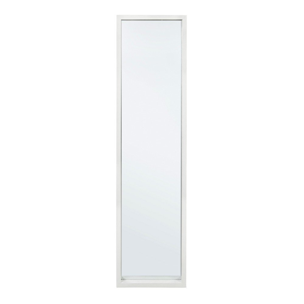 Specchio Rettangolare Legno Bianco Moderno da Interno 32x122 - YOUNG
