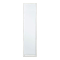 Specchio Rettangolare Legno Bianco Moderno da Interno 32x122 - YOUNG