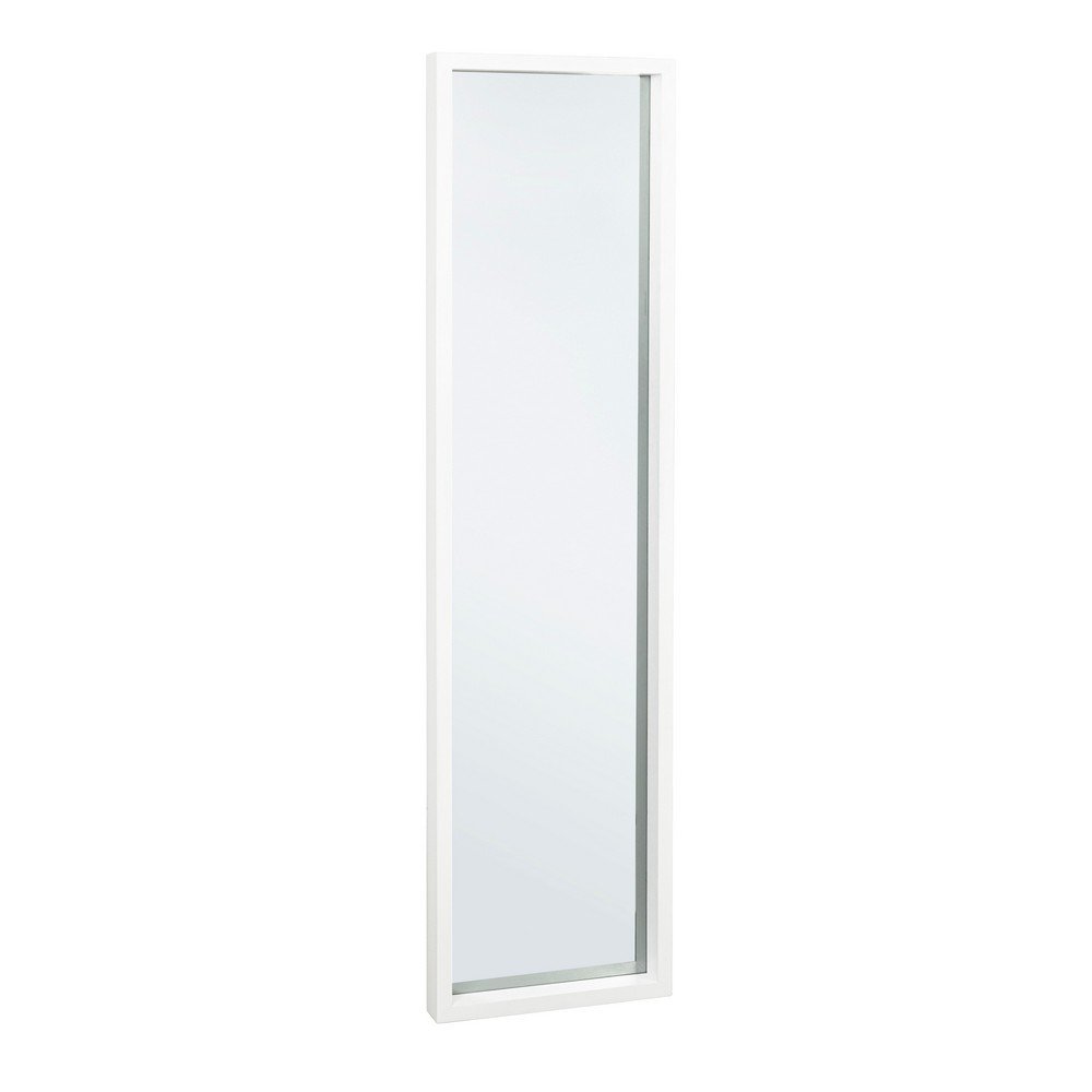 Specchio Rettangolare Legno Bianco Moderno da Interno 32x122 - YOUNG