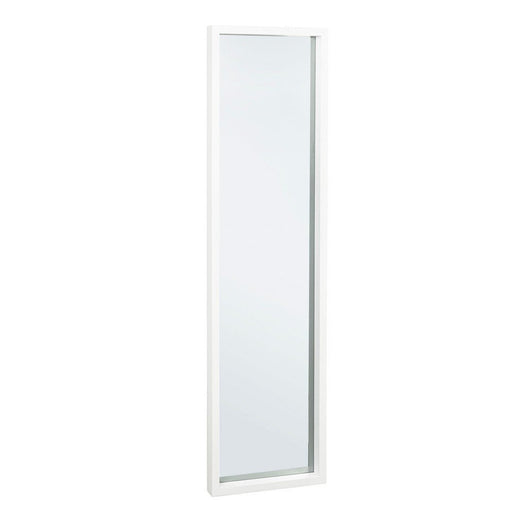 Specchio Rettangolare Legno Bianco Moderno da Interno 32x122 - YOUNG